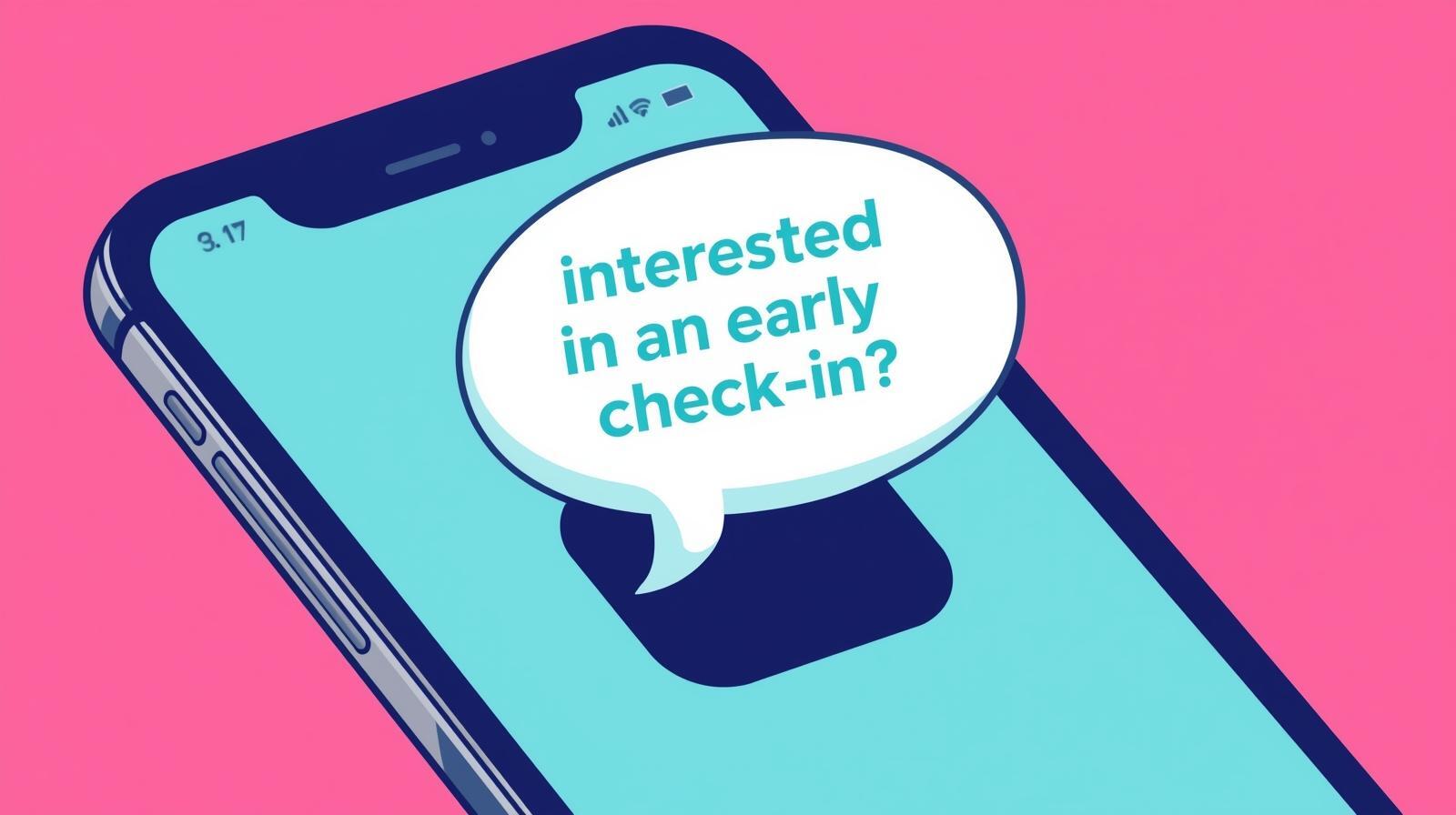 AI system delivering automated upsell offer to vacation rental guest at the optimal moment