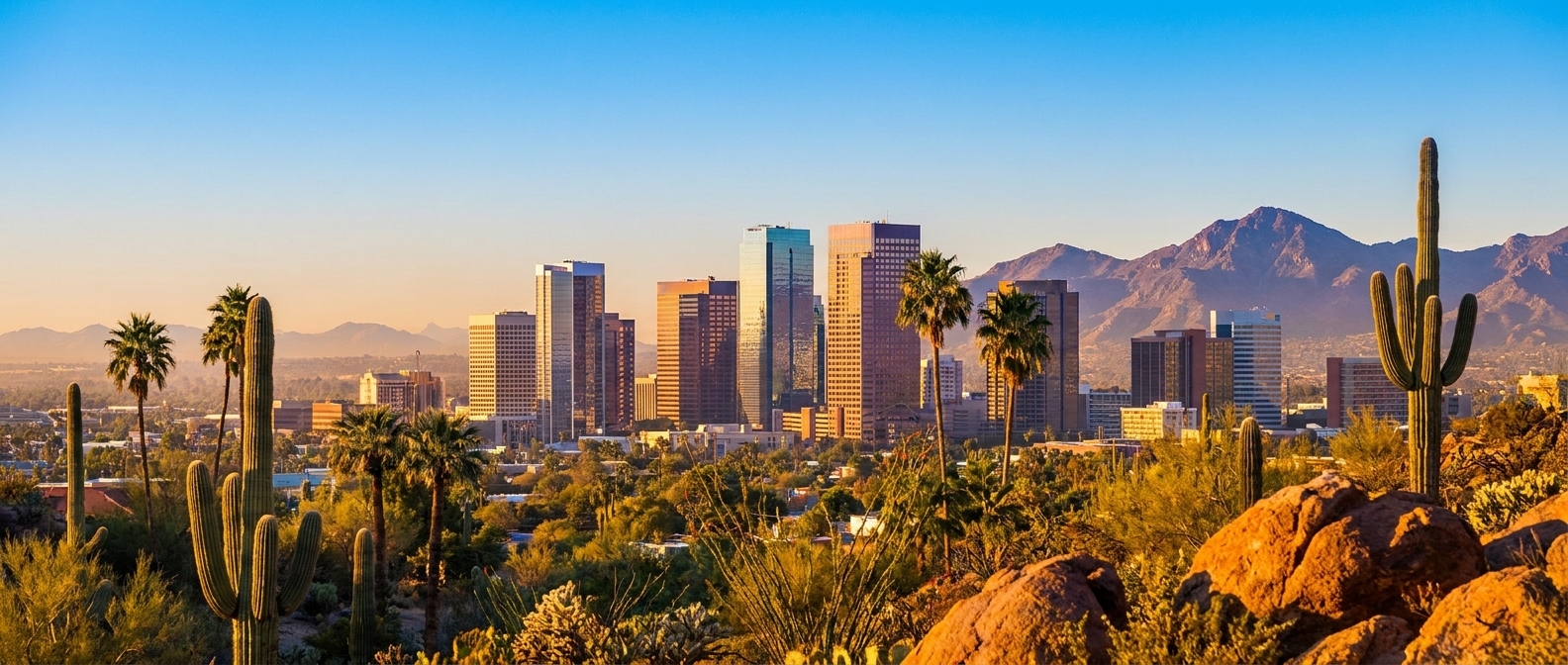 Phoenix, Arizona — downtown skyline and Sonoran Desert