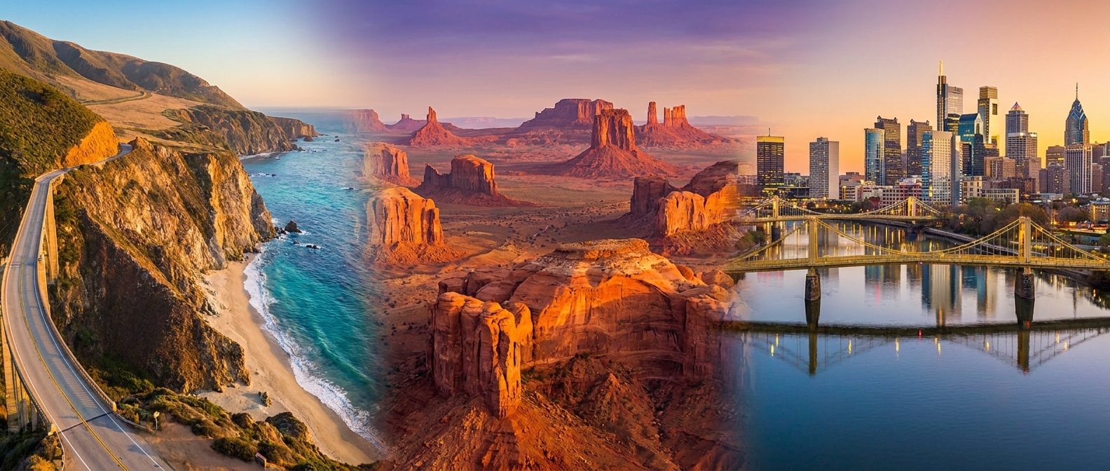 United States — diverse landscapes and vacation rental markets